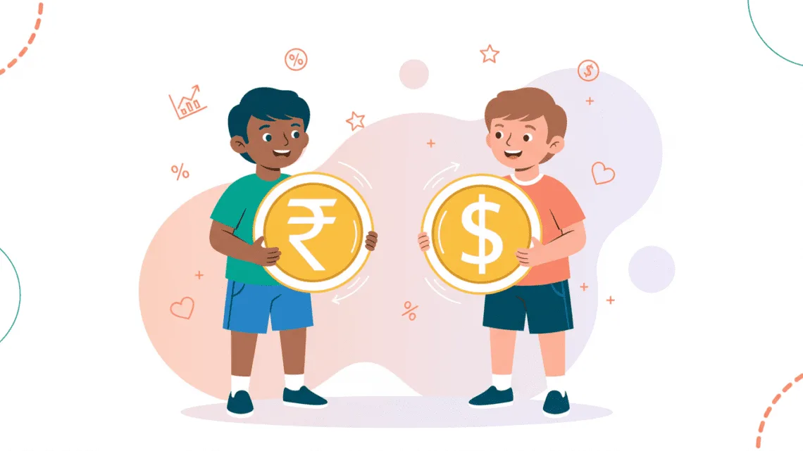 Impact of currency fluctuations on stock market